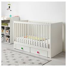 Ikea Stuva Folja White Crib With Drawers Ikea Krippe Krippe Babybett