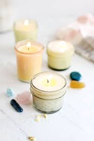 Large crystals and flowers should be removed before lighting. Energize Your Space With These Diy Hidden Crystal Candles Hello Glow