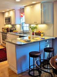 Project Photo Small Space Small Kitchen With Extra Seating At Peninsula And Dining Nook Behind Clas Kitchen Design Small Kitchen Remodel Small Kitchen Layout