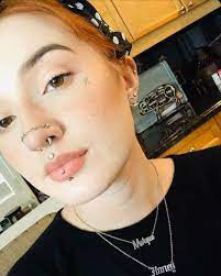 Trinity On Instagram Send Me Pictures Of Your Piercings Morgan Looks So Cute In Her New Septum J Face Piercings Nose Piercing Jewelry Facial Piercings