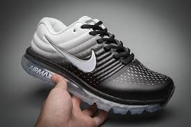 Black And White Nike Tennis Shoes Womens Leather Nike Air Max 2017 Gradual Change Black White Tick Running Women Men White Nike Shoes Nike Air Max Nike Fashion