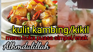 Asingkan daging kambing ke dalam bekas yang lain. Kikil Kulit Kambing Cabe Hijau Youtube