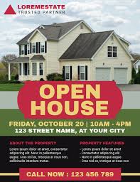 View open house dates and times, sales data, tax history, zestimates, and other premium information for free! Open House Flyer Template Postermywall