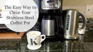 6 ways to remove coffee stains from stainless steel thermos. The Easy Way To Clean A Stainless Steel Coffee Pot Youtube