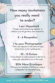 Wedding Stationery 101 How Many Invitations Do You Need To Order Taylor Williams Paperie Design Minimalist Wedding Invitations Destination Wedding Themes Online Wedding Planning