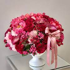 Fuchsia Paradise In A Vase Same Day Flower Delivery Luxury Flower Arrangement Flower Delivery