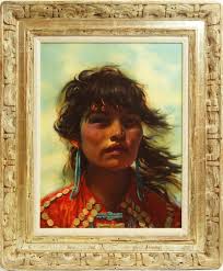 R Brownell McGrew (1916-1994) Navajo Portrait