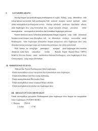 Contoh formulir pendaftaran murid baru tk. Contoh Proposal Pembangunan Jalan Desa Gambaran