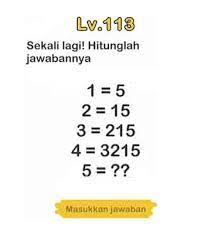 Check spelling or type a new query. Sekali Lagi Hitunglah Jawabannya Brain Out Begini Cara Jawabnya Jalur Tekhno