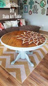 The Rusty Door Stain Art Table Art Table Diy Staining Furniture Makeover Diy