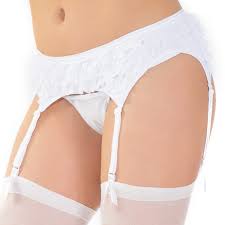 Garter belts are classic lingerie garments that are used to keep stockings up by using an elasticized strip that's worn around the waist plus various suspender slings that provide a sexy. Ruffle Mesh Garter Belt White Coquette