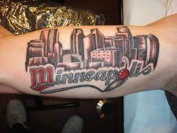 By Omar Yarborough The Truth Tattoos Minneapolis Minnesota Mn Tattoo City Scape Minnesota Tattoo Tattoos Truth Tattoo