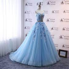 2018 A Line Wedding Dresses Blue Long With Butterfly Prom Dress Ball Gown Long Quinceanera Dress Masquerade Prom Dress Bridal Gown Corset Butterfly Prom Dress Ball Gowns Masquerade Dresses