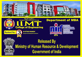Nirf Awarded 3rd Rank To Iimt College Of Engineering Department Of Mba In 2018 Survey Released By Mini Engineering Colleges College Management College