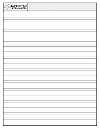 Word will automatically load up a blank document and so you are ready to type straight away. Blank Writing Paper Superstar Worksheets