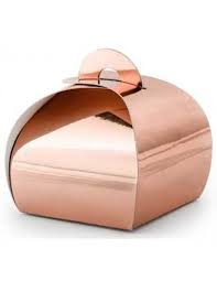 10 Boites Rose Gold En Carton Brillant Boite Rose Carton Rose Boite Dragees
