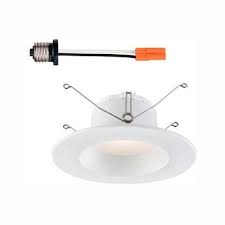 Because of the recessed design, the housing often comes into contact with insulation. Envirolite 5 In 6 In White Integrated Led Recessed Can Light Baffle Trim Evl6733nwh50 The Home Depot In 2021 Led Recessed Lighting Recessed Lighting Fixtures Recessed Ceiling Lights