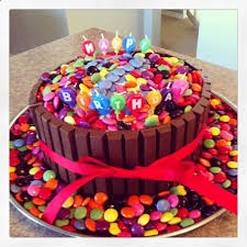 Chocolate Cake With Kit Kat And Smarties Google Search