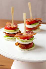 Blt Finger Sandwich Photo Baby Shower Brunch Food Shower Appetizers Bridal Shower Appetizers