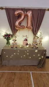 21st Birthday Rose Gold Table Decor 21st Birthday Decorations Gold Birthday Decorations Gold Theme Birthday Party