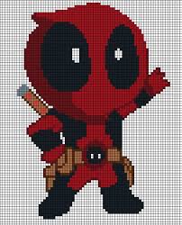 Chibi Deadpool Pattern By Tsukinin On Deviantart Marvel Cross Stitch Cross Stitch Charts Pixel Art