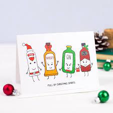 Christmas Spirits Funny Christmas Card Funny Holiday Card Etsy Christmas Card Design Funny Christmas Cards Christmas Card Set