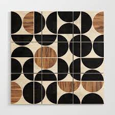 Maybe you would like to learn more about one of these? Mid Century Modern Pattern No 1 Concrete And Wood Wood Wall Art By Zoltanratko Society6