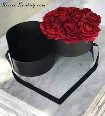 Round Rose Box Arrangement Flower Box Bouquet Roses In A Etsy Fuchsia Wedding Sangria Wedding Peach Blush Wedding