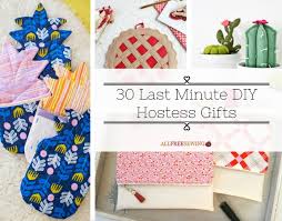 Here are some ideas… make a stenciled greeting card with a box of. 30 Last Minute Diy Hostess Gifts Seams And Scissors