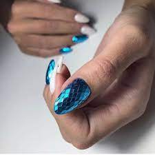 pin by janet loman on nails bling nails nails inspiration blue nails