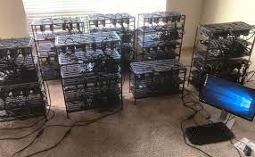 Some companies have even set up entire racks full of powerful computers devoted to mining bitcoin. Check Out This 69 000 Cryptocurrency Mining Setup On Craigslist Pc Gamer