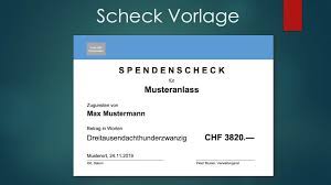 Spendenübergabe durch peter lunemann von der. Scheck Vorlage Zum Ausdrucken Word Ideal Fur Symbolische Ubergabe