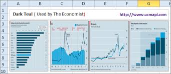 Professional Excel Chart Business Chart Classical Color