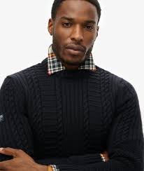 Jacob Pullover mit Rundhalsausschnitt finster marineblau für Herren