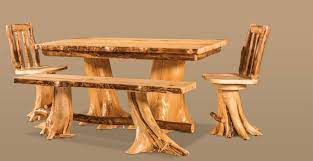Dutchman Log Furniture Kitchen Table And Dining Room Chairs Rustic Furniture Log Furniture Dining Room Furniture Design