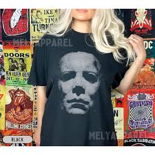 Michael Myers Shirt Slashers Tshirt Horror Movie Tee Halloween Gift for Him  Her Retro Graphic Comfort Colors Spooky Season Monster Party