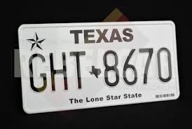 Personalize yours for unique items. Texas Current Us Usa License Plate Number Plate Embossed Custom