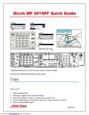 Pcl 6 driver to offer full functions for universal printing. Ricoh Aficio Mp 201spf Manuals Manualslib