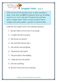 Irregular Verbs Worksheet Irregular Verbs Verb Worksheets Verb