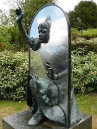 Alice Through The Looking Glass At Guildford Castle In England Sculpture Art Cemetery Art Sculpture