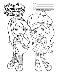 22 gambar sketsa buah terlengkap gambar mania. Strawberry Shortcake And All Friends Coloring Pages Coloring Home