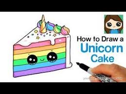 How To Draw A Phone Cute And Easy Youtube Cake Drawing Rainbow Unicorn Cake Rainbow Drawing