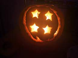My sons Four Star Dragon Ball pumpkin : r/dbz