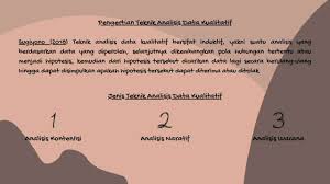 Maybe you would like to learn more about one of these? Teknik Analisis Data Kualitatif Tugas Matakuliah Analisis Data Kualitatif Youtube