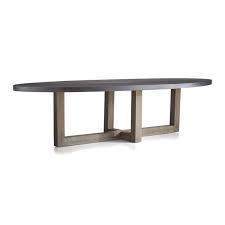 Woodward Oval Dining Table With Solid Wood Base Crate And Barrel Oval Table Dining Concrete Dining Table Dining
