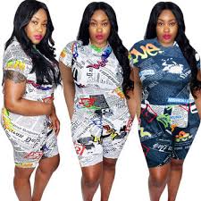 Check spelling or type a new query. China Summer Hot New Polyester O Neck Short Sleeve Newspaper Print Plus Size 2 Piece Sets Woman 2021 On Global Sources 2 Piece Short Sets Women Clothing Plus Size Clothing