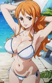 AI created one piece nami doujin pictures by olroxai about 1girl(女性一人)  hair_down(下ろし髪) - 同人图集_同人hentai图[第1页]