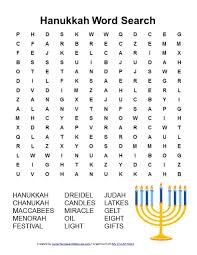 Hanukkah Word Search Free Printable Learning Ideas For Parents Hanukkah Activites Hanukkah For Kids Hanukkah Crafts