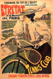 Unknown Original Antique Chemins De Fer De L Ouest Paris Etretat Railway Poster Tennis In 2020 Vintage Posters Travel Posters Vintage Travel Posters