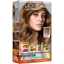 Both shades look best on those with warmer skin tones. L Oreal Paris Feria Permanent Hair Color 63 Sparkling Amber Light Golden Brown Shop Hair Color At H E B